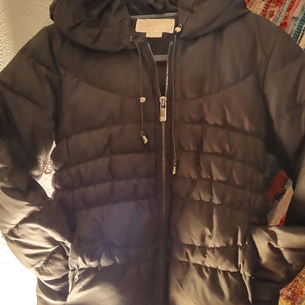 Michael Kors women's olive green puffer jacket size small